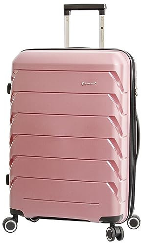 Infinity Leather Roségold 8-Rad-Hartschalen-Koffer-Set Reisegepäck