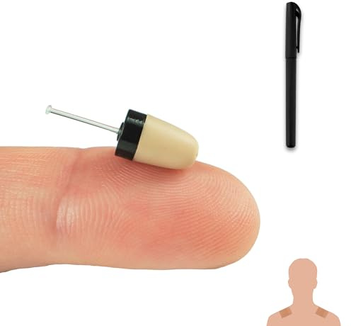 PingaOculto Oreillette Espion Bluetooth Ecouteur Mini Invisible Examen VIP Pro Caché Telephone avec Microphone Bandes Adhésives - Casque sans Fil (Oreillette Espion VIP Pro Supermini Stylo Bluetooth)