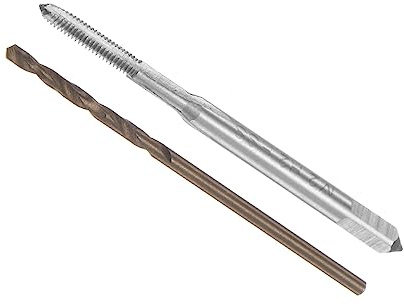 CoCud Macho y Taladro Juego, M2 x 0,4 Macho Rosca 1,5mm Diámetro, Métrico Máquina Rosca Macho y Helicoidal Taladro Herramienta Kit para Roscado Reparación, 1 Juego | Métrico Máquina Rosca Macho y Helicoidal Taladro Herramienta Kit para Roscado Reparación