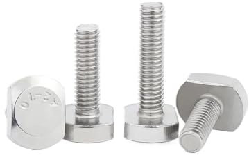 1/10 Stück M5 M6 M8 M10 M12 304 A2 Edelstahl T-Form Typ Hammerkopfschraube Nutschraube for T-Nut-Schiene (Color : 20mm, Size : 10pcs M6)