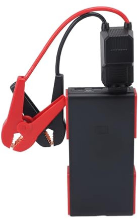 Démarreur de Saut de Voiture, Démarreur de Saut d'alimentation de Secours de Voiture ABS Portable avec Lampe de Poche pour L'extérieur