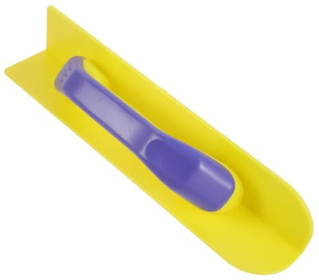 Veemoon Heavy Duty Plastic Cement Trowel for Concrete and Plaster with Yellow Handle, Gauging Trowel Designed for Repairing Wall Corners and Improving Work Efficiency in Masonry