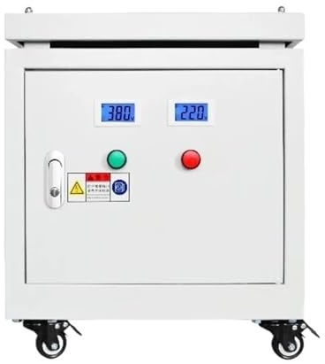 AMEHRU Transformateur d'isolement triphasé à Bobine de cuivre Pur élévateur et abaisseur de Type Sec de 5 kVA 380 V à 380 V(5KVA,380v to 220v)