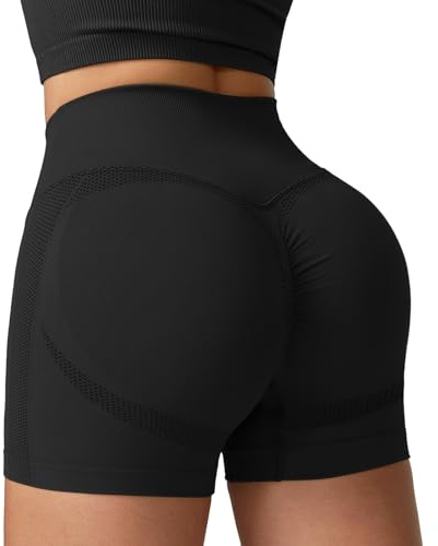 Getervb Mallas Cortas Mujer Push Up Pantalones Cortos Mujer Deporte Cintura Alta Short Deportivo Elásticas para Gym Yoga Correr Fitness Running Jogging
