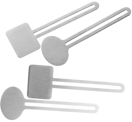 CIYODO 4 Stück Zahnpastatube Ausdrücker aus Edelstahl Praktischer Tubenausdrücker für Zuhause Runde und Eckige Form Bequemes und Einfaches Ausdrücken von Beautycremes und Bastelkleber