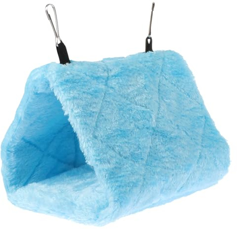 DOITOOL Lit Suspendu pour Cage à Oiseaux - Nid Chaud pour perroquets - Cabane Douillette et Douillette - Nid d'oiseau - Tente de Refuge pour hamac d'hiver pour perruches calopsittes,
