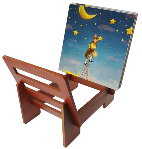 Soporte para discos de vinilo | Exhibición de discos de vinilo, accesorio para el hogar, estante de almacenamiento de discos LP, para libros, fotos, documentos, sala de estar, dormitorio, oficina