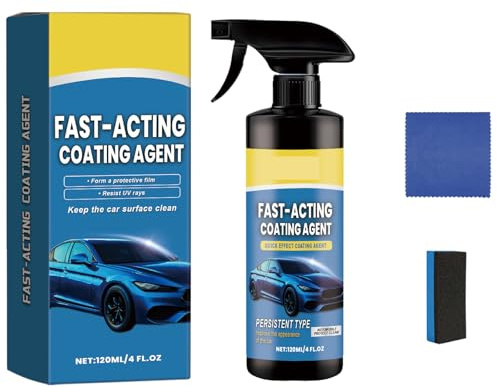 Agente de Recubrimiento de Efecto Rápido para Automóviles,Spray de Revestimiento Cerámica para Coche,Nano Spray Alta Protección para Coche,Spray de Recubrimiento de Automóviles,120ml