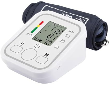 Tomedeks 1 Tensiomètre Bras Professionnel | Tensiomètre Électronique avec Détection d'Arythmie | Utilisation Simple – Affichage LCD – Mémoire Intégrée – Brassard Réglable