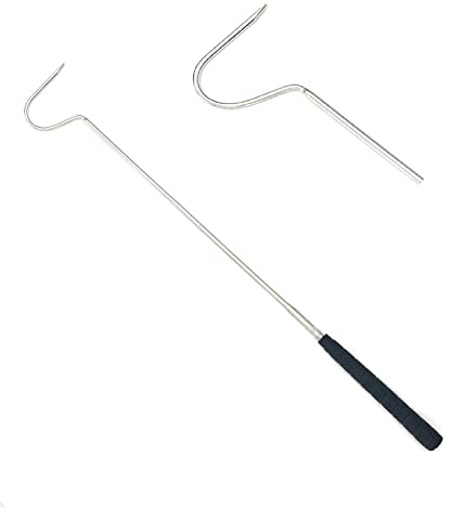 30 Heavy Duty Snake Reptile Handling Hooks Stainless Steel Rubber Grip