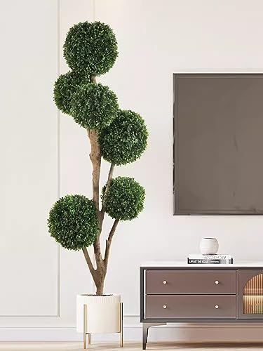 Árbol Artificial Árbol De Topiario De Imitación/plantas De Boj Árboles Porche Delantero/puerta/restaurante De Bodas, Árbol De Ramas/planta De Pie En Maceta For Puerta Delantera ( Color : Cement pot ,