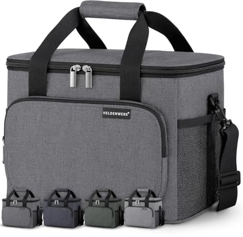 Heldenwerk Borsa termica pieghevole di grandi dimensioni isolata a prova perdite e impermeabile per il pranzo da picnic la colazione