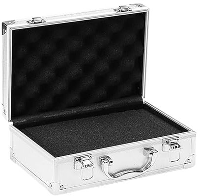 Kleine Alubox Alukoffer Werkzeugkasten Aluminium Koffer Aufbewahrungsbox Mit Deckel Aluminium Aufbewahrungskoffer, 25x16cm Werkzeugkoffer Werkzeug Alukoffer Mit Leer Alu Box Für Schmuck Uhren