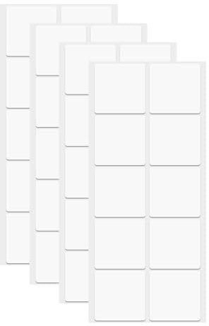 sourcing map 40 puntos de cinta adhesiva de doble cara, nano puntos adhesivos de dos caras, adhesivos cuadrados transparentes de montaje extraíble, sin rastro, para manualidades, decoración de