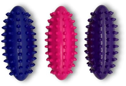 Spiky Massage Ball Roller Set - 3Pcs Hedgehog Silicone Massage Spiky Ball Fascia Relax Massager - Relieve Stress Relax Tight Muscles Trigger Point Myofascial Release, Plantar,Deep Tissue by Playlearn