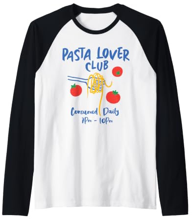 Pasta Lover Club Fourchette à Spaghetti Amusante pour tomates Manche Raglan