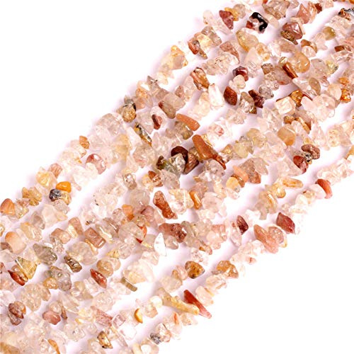 GEM-inuti röd jaspis grus chips 5-8 mm ädelsten halvädelsten för smyckestillverkning 34 tum per snöre 4-8mm Mixed Quartz