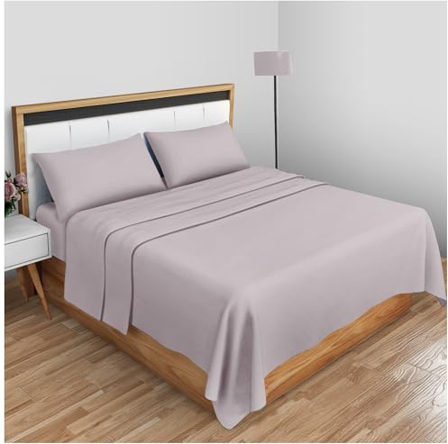GC GAVENO CAVAILIA Super Soft Plain Dyed Diamond Flat Sheet [ Single - Grey ]