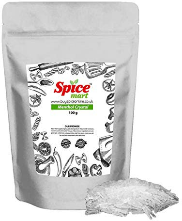 Natural Menthol Crystals Aromatherapy Congestion Blocked Nose Relief Cold Flu Premium Quality Free P&P (50g)