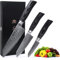 Wakoli EDIB Pro Black Kiritsuke Damastmesser-Set | 3-teilig, 9–17 cm aus 67 Lagen Damaststahl mit VG10-Kern | ergonomischer Pakkaholzgriff | für Fleisch & Gemüse | in Holzbox für Profi- & Hobbyköche
