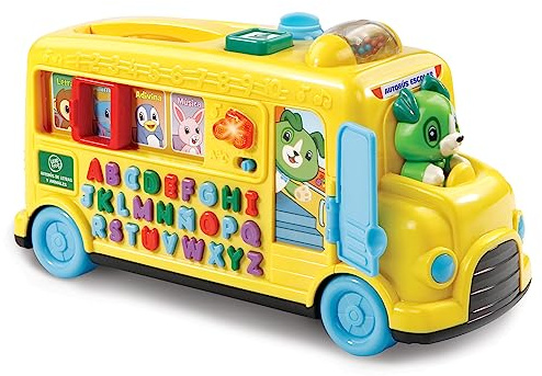 VTech Leapfrog Autobús de Letras y Animales, Juguete Interactivo para niños +1 año, Aprende a Leer, el Alfabeto, Versión ESP