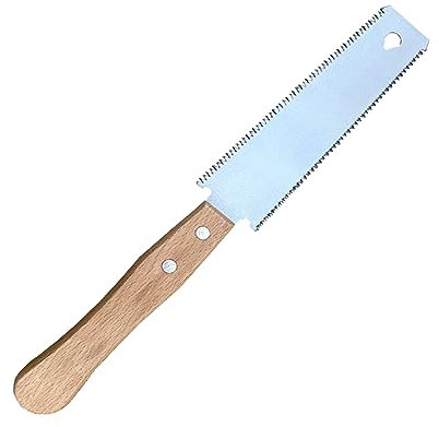 Japanese Pull Saw, Hand Pull Saw Flush Cut Saw Double Edge Wood Cutting Saw Steel Blade Hand Saw for Woodworking