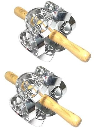 Anloximt 2Set Donutförmiger Ausstecher Drehbarer Donut-Ausstecher Donut-Roller-Ausstecher mit Holzgriff Donut-Ausstecher für Donuts Kekse Snack Kochen Backen