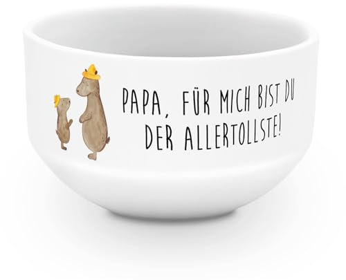 Mr. & Mrs. Panda schale Bären mit Hut - Geschenk, Müslischale, reisschale, Bowlschale, Schüssel, Vatertag, Vater, salatschälchen, Papa, Bruder, Kinder
