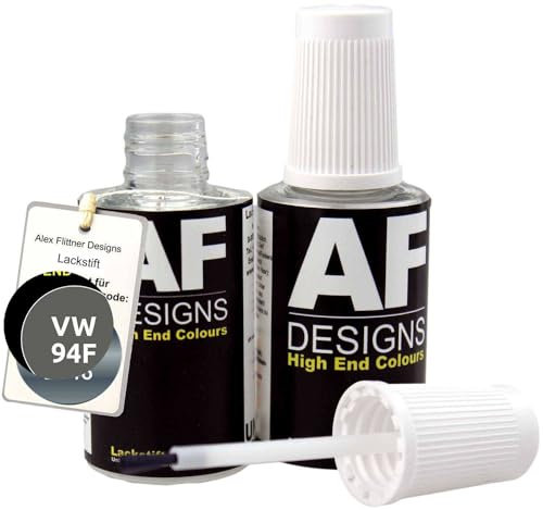 Alex Flittner Designs Lackstift für VW/Volkswagen Anthrazit Metallic 94F schnelltrocknend 2x20ml