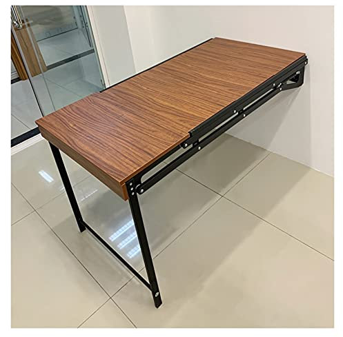 Generisch Wandtisch klappbar, Wandklapptisch mit doppeltem Verwendungszweck, platzsparende Möbel für Balkon/kleine Wohnung/Küche/Arbeitszimmer/Regal/Blumenständer/Stehtisch (Farbe: I)