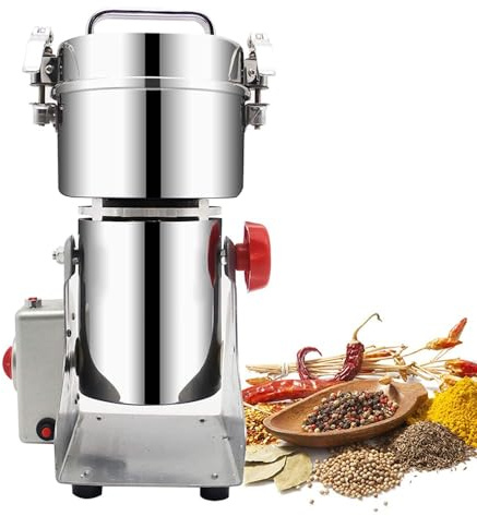 ERSDM Electric Grain Grinder Mill,Swing Type Commercial Grinders,Spice Herb Grinder Commercial Superfine Machine Dry Cereals Pulverizer for Dry Cereals Corn Pepper Coffee (Size : 2500G)