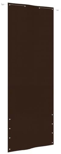 Balkon-Sichtschutz,Seitliche Sonnensegel,Terrassen-Sonnenschutz,Sichtschutz,Seitliche Vorhänge,Sonnensegel für draußen,für Garten,Terrasse,Balkon,Hinterhof, Braun 160x240 cm Oxford-Gewebe