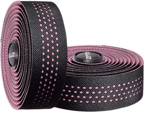 GETSTREE Fahrrad-Rennrad-Lenkerband, professionelles Radfahren, Dämpfung, Anti-Vibrations-Wickel + 2 Stangenstopfen (Farbe: Rot) (Farbe: Rood) (Farbe: Gelb)(Roze)