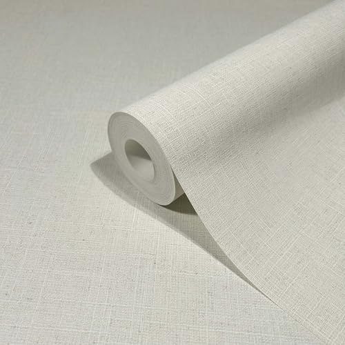marburg Tapete Beige Textiloptik Uni Modern für Wohnzimmer Schlafzimmer Küche Büro MADE IN GERMANY 10,05 x 0,53 m