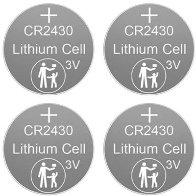 Pile bouton CR2430 3 V 285 mAh multifonction facile à remplacer pour montre, réveil, petits appareils électroniques