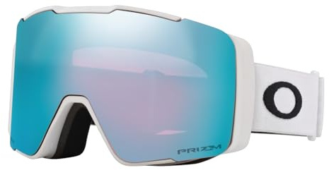 Oakley Line Miner Pro Snow Goggle, Matte White Strap w/Prizm Snow Sapphire Iridium Lens, Large