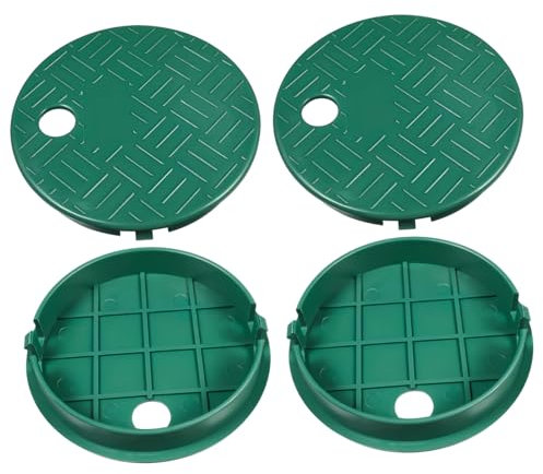 OFFSCH 4 Pezzi Coperchio Circolare Per Valvole Di Irrigazione Da Giardino Accesso Facile Protezione Resistente Alle Intemperie Per Impianto Di Irrigazione Esterno Installazione Semplice e