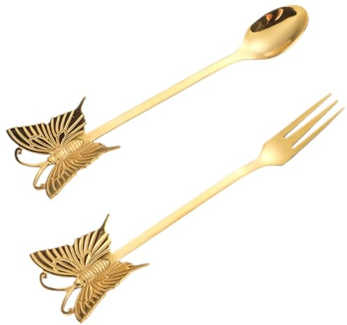 BUGUUYO Fourchettes Dessert Inox Fourchettes Service Inox Couverts Acier Inoxydable