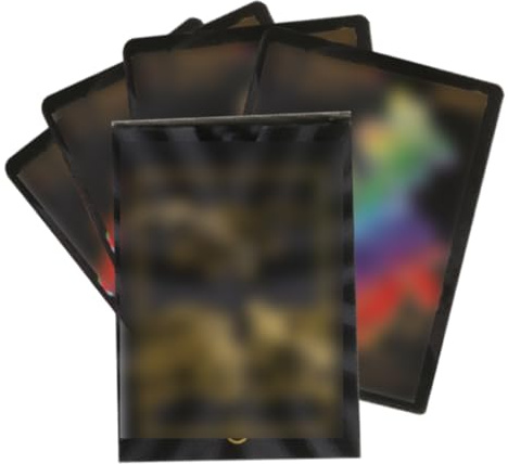 SUJEBKC Gioco Di Carte Collezionabili 55 Diverse Carte Nere Rare Set