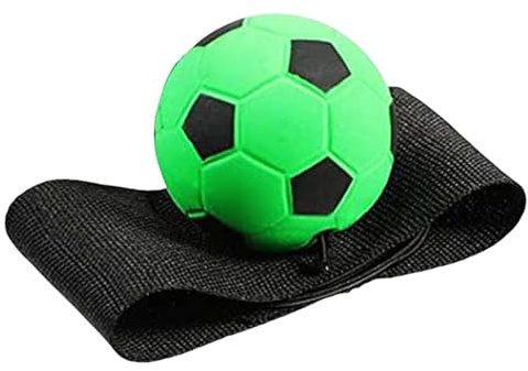Bounce Ball mit Schnur, 6cm Handgelenk Return Ball, Basketball/Baseball/Tennis/Fußball an der Schnur, Gummi Springballs Reboundball für Kinder Erwachsene ältere Menschen zum Trainieren Spielen