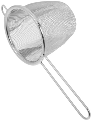 Mipcase Filtro Per Tè in Acciaio Resistente Colino Per Tè Sfuso Infusore Profondo Con Maniglia Maglia Fine Colino Per Tazze Cestello Profondo