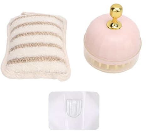 LUCKDANO Cepillo de champú Ducha Silicona Masaje del Cuero Cabelludo para el Cuidado Cabello con Toalla Baño Relajación Spa