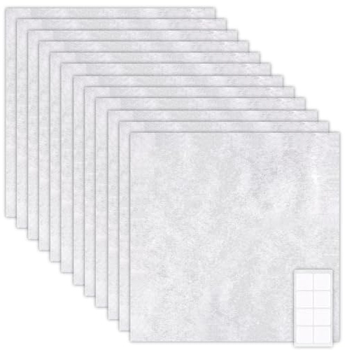 JYSNOW Pack de 12 Filtro Campana Extractora, Filtro de Campana Extractora de Uso Universal, Se Puede Cortar a Medida Anti-Olor Retiene Grasa y Humedad, para Todas Las Campanas Extractoras Estándar