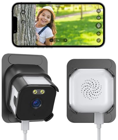 ANYQOO Safe View Security Camera 2K 3MP, Window Camera, 2 Pack