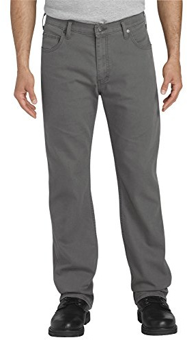 Dickies Mens Tough Max Duck 5-Pocket Pants, Stonewashed Slate, 32W x 30L US