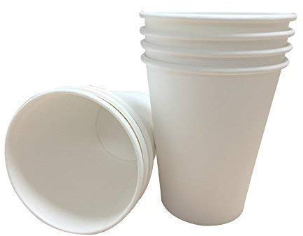 We Can Source It Ltd – Single Wall White Paper Cups 8oz – Recyclable Disposable Cups for Hot and Cold Drinks – Strong Paper Catering Cups for Home Office Cafes Events - Pack of 200