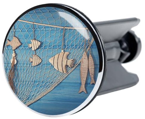 Sanilo Waschbeckenstöpsel Seefahrt, schöner Stöpsel für das Waschbecken, universal mit Motiv