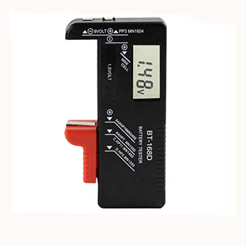 Digitaler Batterietester AAA AA-Batterietester Stromspannung Batteriekapazitätstester Batterietester BT168D Digitaler Batterie Testgerät Messgerät Batterieprüfergerät für AA, AAA, C, D, 1,5V, 9V
