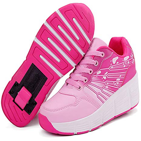 Rollschuhe Mädchen Verstellbar,Kinder Rollschuhe Mädchen,Inline Skates Verstellbar,Schuhe Mit Rollen Kinder,Schuhe Mit Rollen,Schuhe in Rollschuhe,Schlittschuhe K2 Damen,A-41