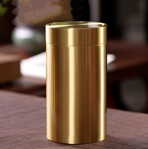 AUSUKY Boîte de rangement hermétique en métal pour thé, sucre, café, thé (grande taille)
